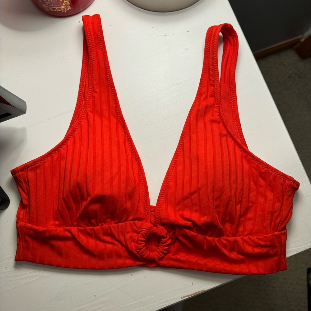 Aerie Red Ring Bikini Top